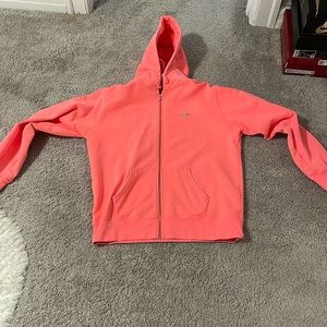 Small box logo hoodie pink/salmon Size XL.